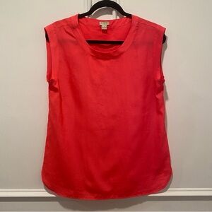 J.Crew Pink Sleeveless Shell Top Size S Career Casual‎ EUC